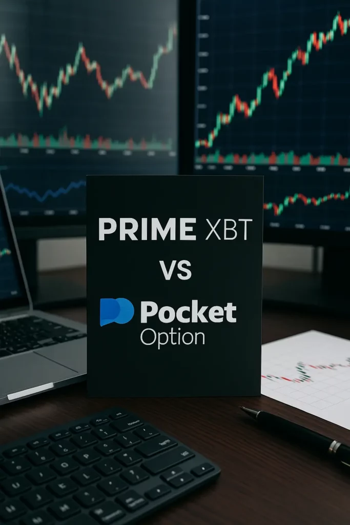 PrimeXBT vs Pocket Option realistic market comparison.